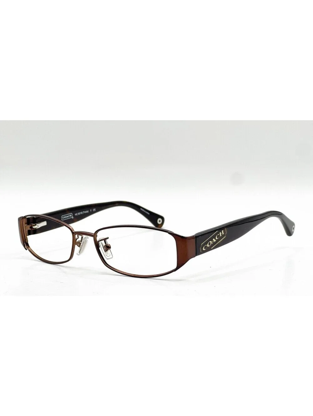 Coach HC 5019 9076 Satin Brown Rectangle Authentic Eyeglass Frames 52-16